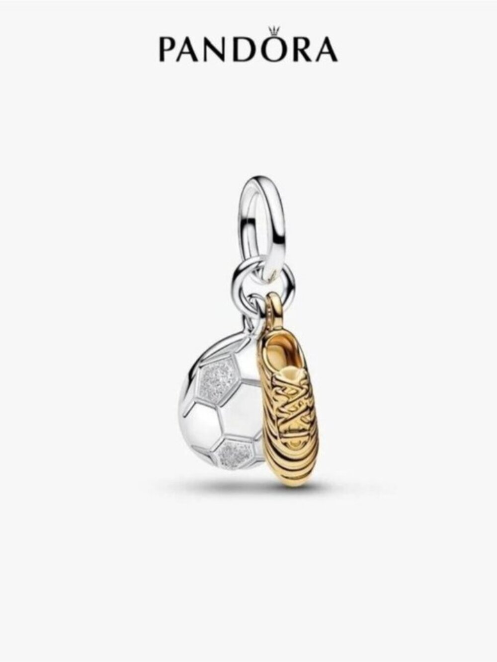 Pandora Soccer Shoe Double Dangle Charm